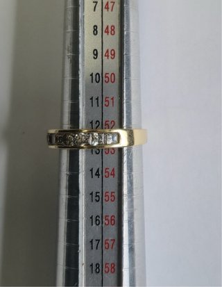 Anillo Oro 18k con Circonitas engastadas