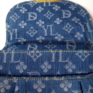 Bolso tela vaquera inspiración LV