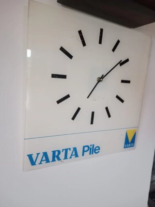 Orologio pubblicitario VARTA Pile