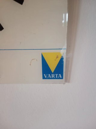Orologio pubblicitario VARTA Pile