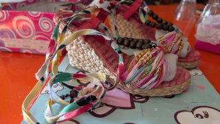 Sandalias cuña mujer multicolor