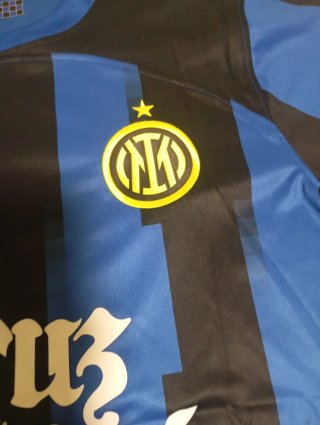 Camiseta Fútbol Nike Negra y Azul