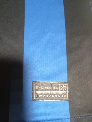 Camiseta Fútbol Nike Negra y Azul