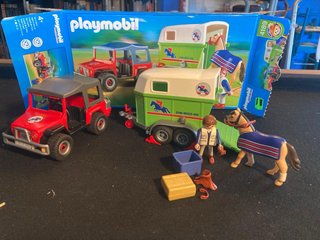 Playmobil Jeep y Remolque Caballos