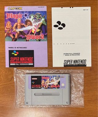 Magic Sword SNES PAL Version Capcom
