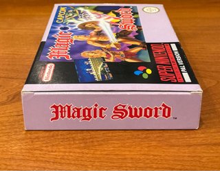 Magic Sword SNES PAL Version Capcom