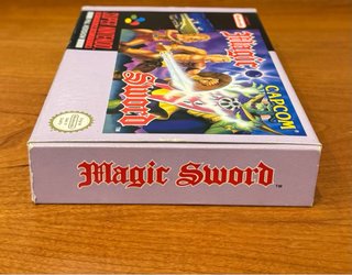 Magic Sword SNES PAL Version Capcom