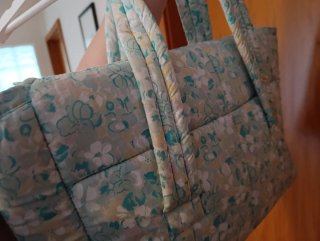 Saco de fraldas floral