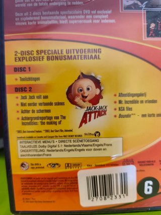DVD Los Increíbles Disney Pixar ( precintado).