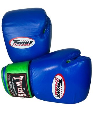 Guantes Twins Special 16 oz Cuero Azul/Verde
