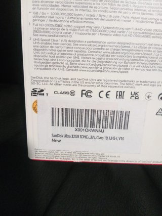 SanDisk Ultra 32GB SDHC UHS-I Card V20 full HD