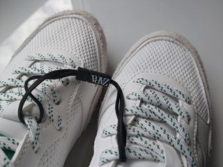 Zapatillas deportivas Zara blancas y verdes