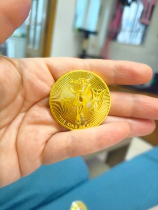 Moneda Michael Jackson Conmemorativa Dorada