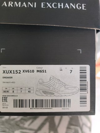 Zapatillas Armani Exchange Talla 41