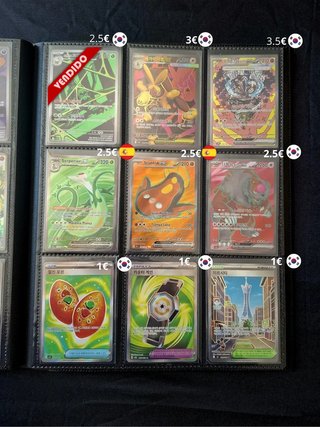 Cartas Pokémon Coreanas, Japonesas y Españolas
