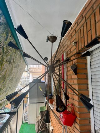 Lámpara Sputnik Stilnovo Negra y Bronce