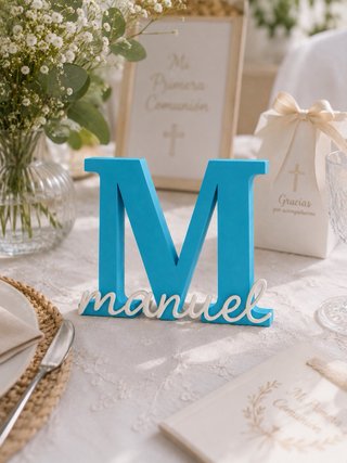 Inicial personalizada con nombre – Impresión 3D