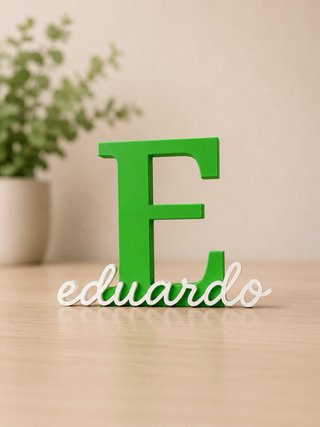 Inicial personalizada con nombre – Impresión 3D
