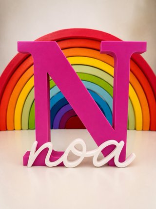 Inicial personalizada con nombre – Impresión 3D