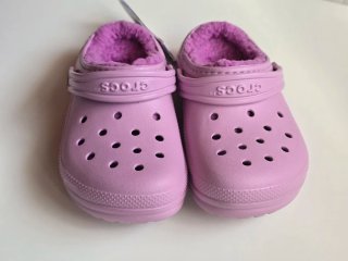 NUEVAS! Crocs Classic clog Forro Polar Talla 29/30