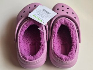 NUEVAS! Crocs Classic clog Forro Polar Talla 29/30
