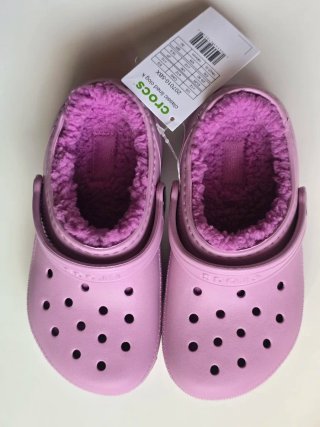 NUEVAS! Crocs Classic clog Forro Polar Talla 29/30