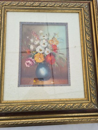 Cuadro Decorativo Flores Jarron