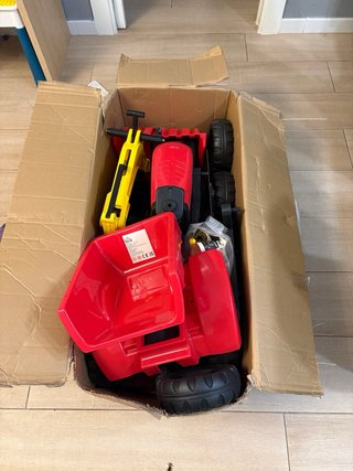 Tractor HOMCOM a Pedales Excavador Rojo