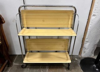 Carrito plegable vintage cromado