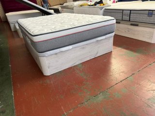 135x190 CANAPE MADERA BLANCO ARTICO TAPA3D GRANBOX