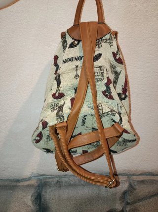 Mochila de tela con estampado de Londres