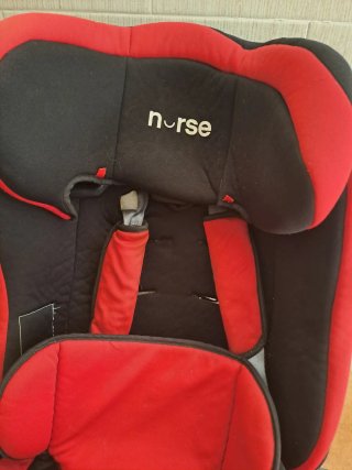 Silleta coche Nurse Driver roja y negra