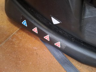 Silleta coche Nurse Driver roja y negra