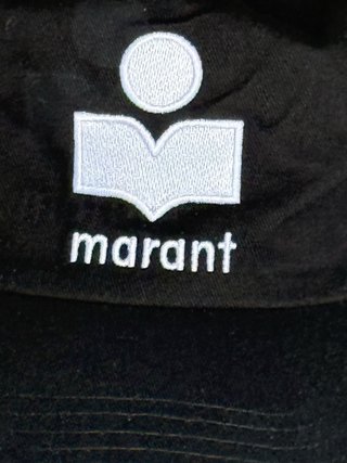 Gorra Isabel Marant Negra Logo Bordado