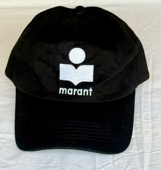 Gorra Isabel Marant Negra Logo Bordado