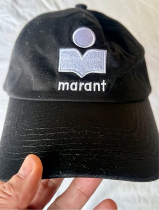 Gorra Isabel Marant Negra Logo Bordado