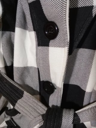 Abrigo Stella Cuadros Talla L