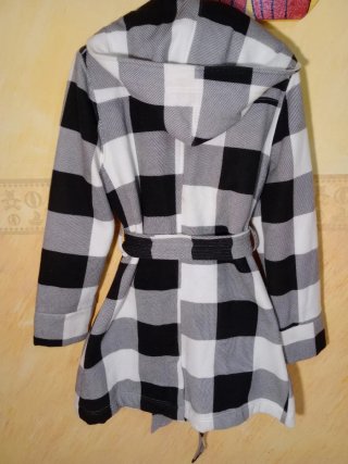 Abrigo Stella Cuadros Talla L