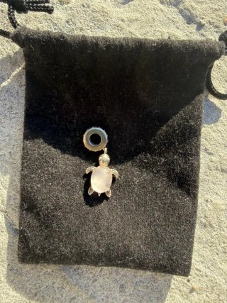 Charm Pandora Tortuga Rosa Plata