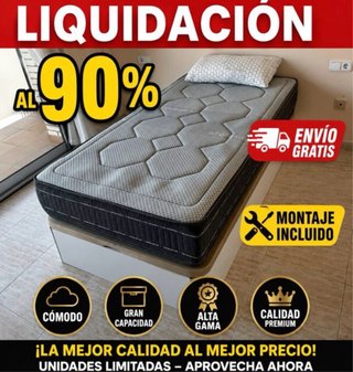 Canapé y colchon 90x190 nuevo en oferta !!