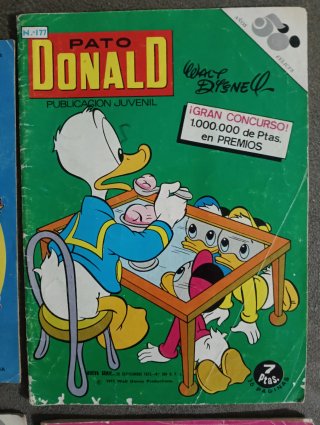 Lote 6 cómics Pato Donald (ERSA / Walt Disney) 70s