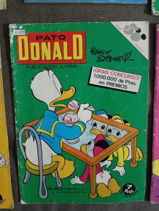 Lote 6 cómics Pato Donald (ERSA / Walt Disney) 70s