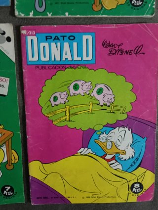 Lote 6 cómics Pato Donald (ERSA / Walt Disney) 70s
