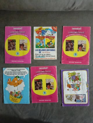 Lote 6 cómics Pato Donald (ERSA / Walt Disney) 70s