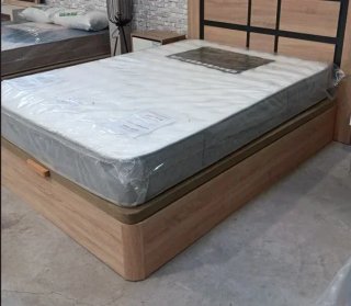 Cama canapé + colchón viscoelástico