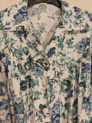 Vestido Vintage Francés Floral Años 60