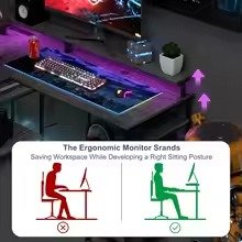 Escritorio Gamer L con RGB, USB y Repisas