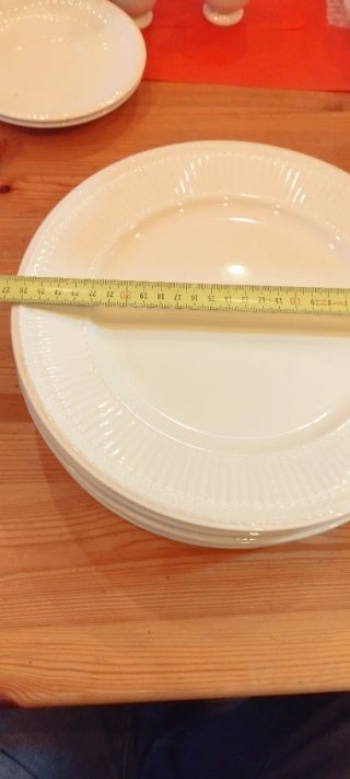 6 Platos Wedgwood Porcelana Blancos
