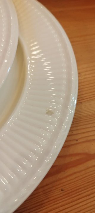 6 Platos Wedgwood Porcelana Blancos