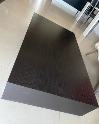 Mesa de centro Natuzzi madera negra